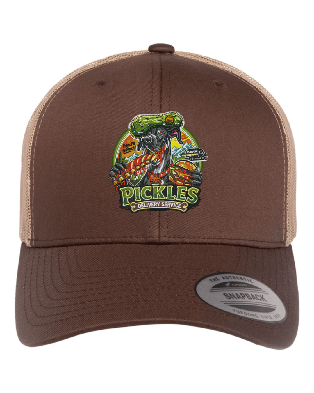 Pickles Delivery Flat Bill Trucker Hat