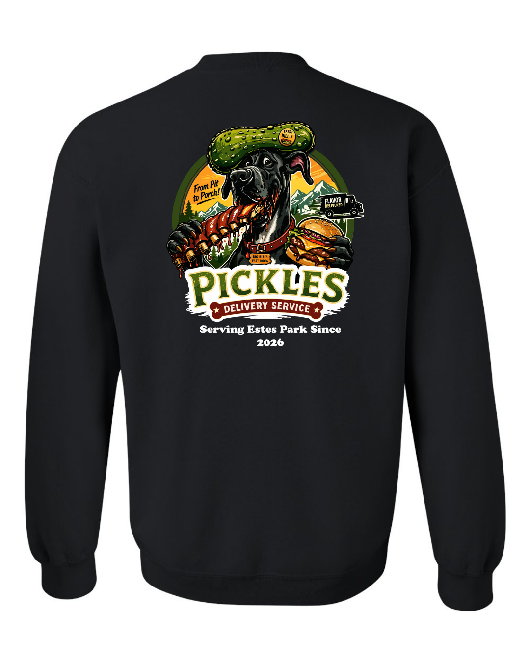 Pickles Delivery Crewneck Sweatshirt