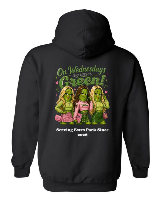 On Wednesday's we wear Green Hoodie
