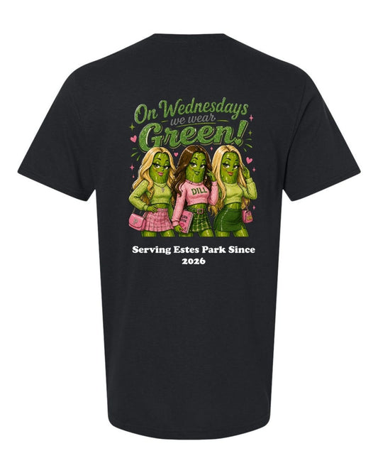 On Wednesday's we wear Green Short Sleeve Shirt