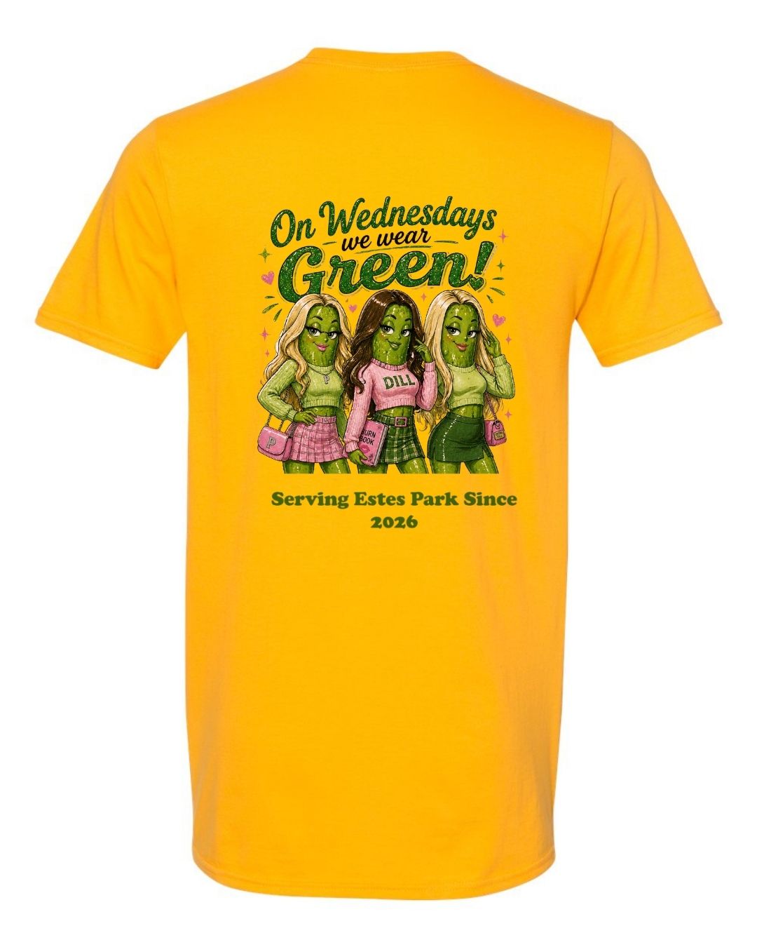 On Wednesday's we wear Green Short Sleeve Shirt