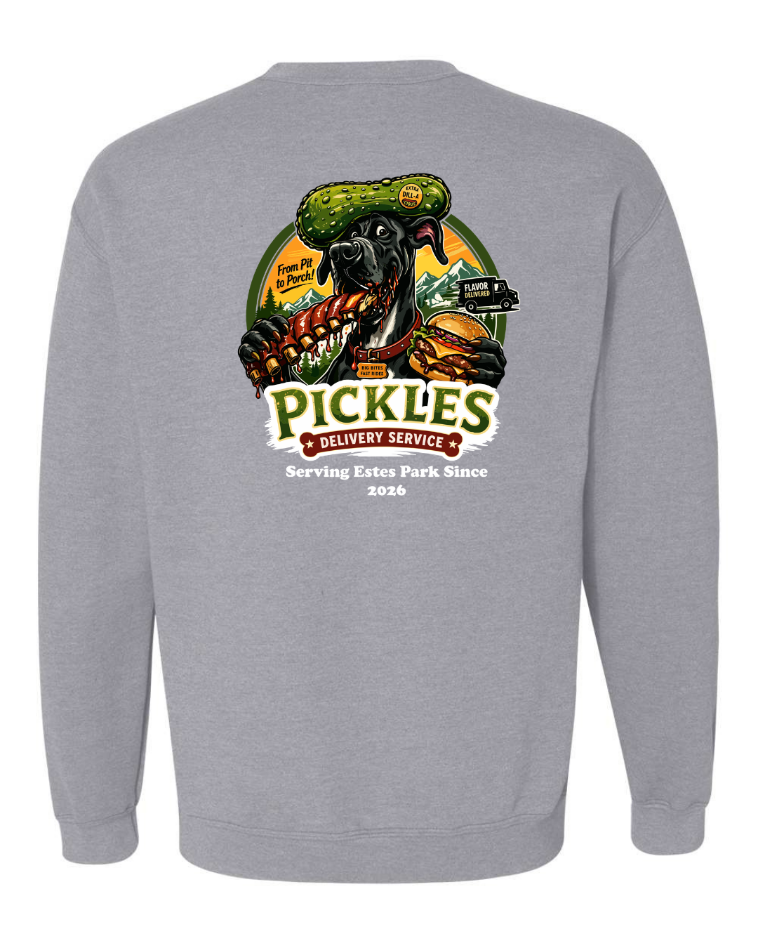 Pickles Delivery Crewneck Sweatshirt