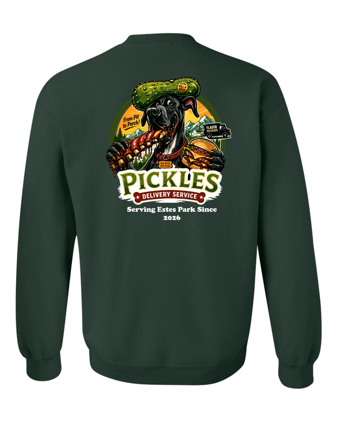 Pickles Delivery Crewneck Sweatshirt
