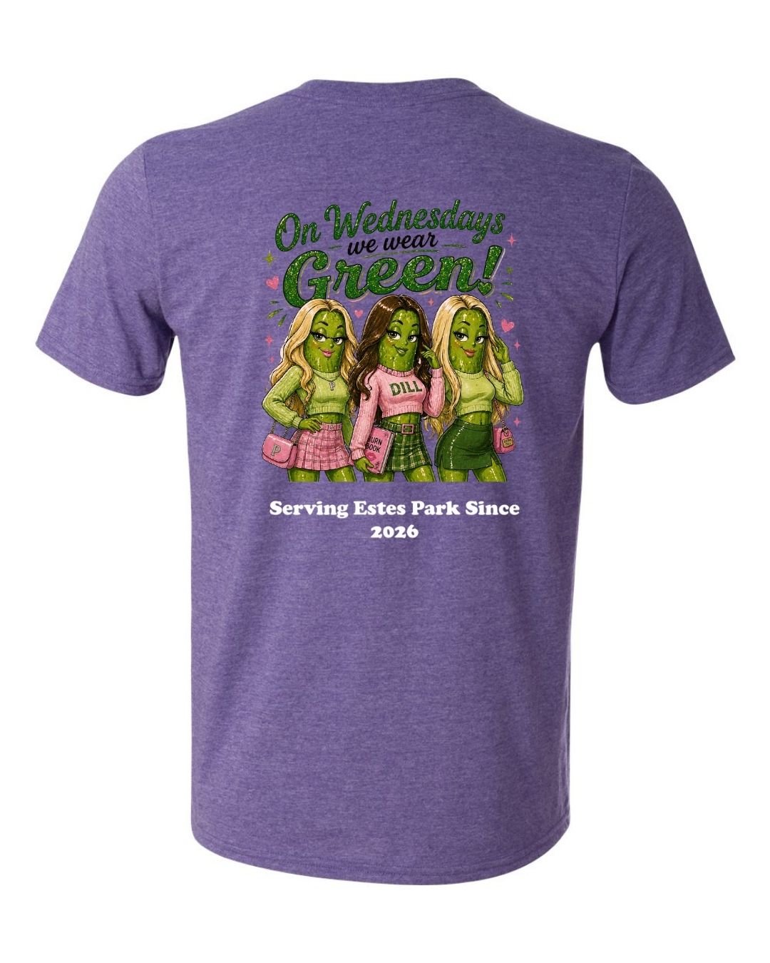 On Wednesday's we wear Green Short Sleeve Shirt