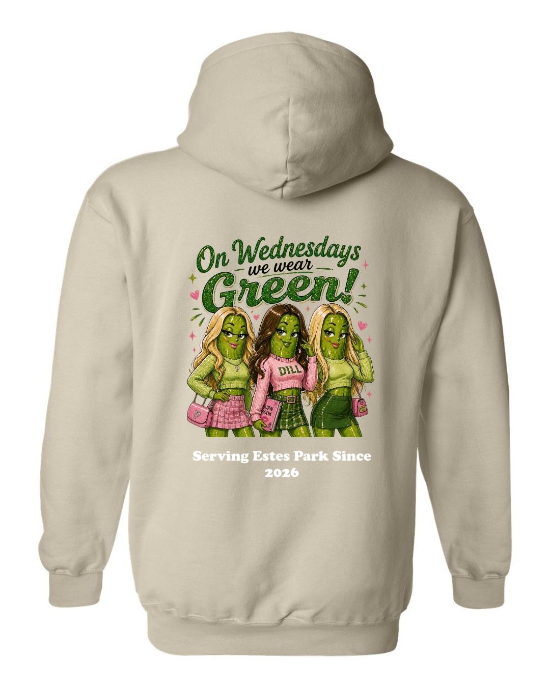 On Wednesday's we wear Green Hoodie