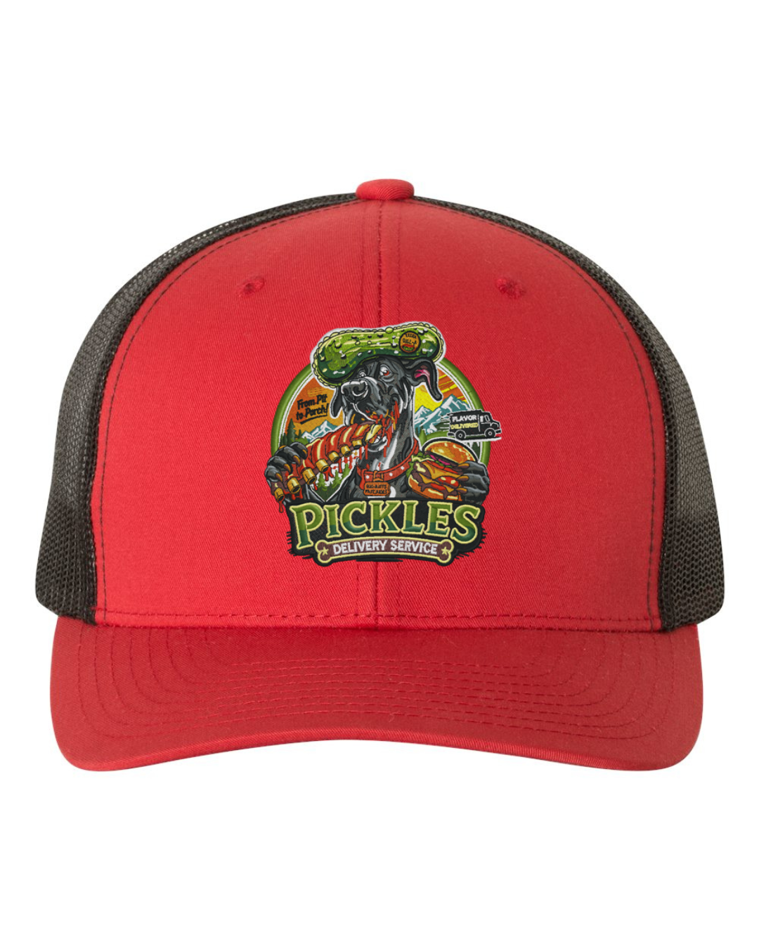 Pickles Delivery Flat Bill Trucker Hat