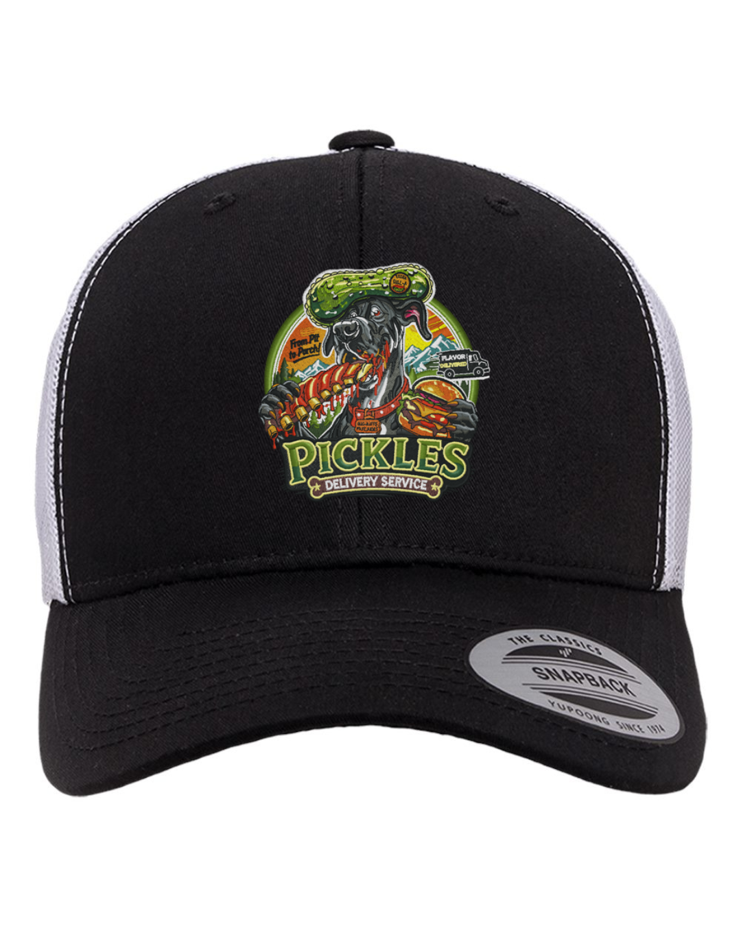 Pickles Delivery Flat Bill Trucker Hat