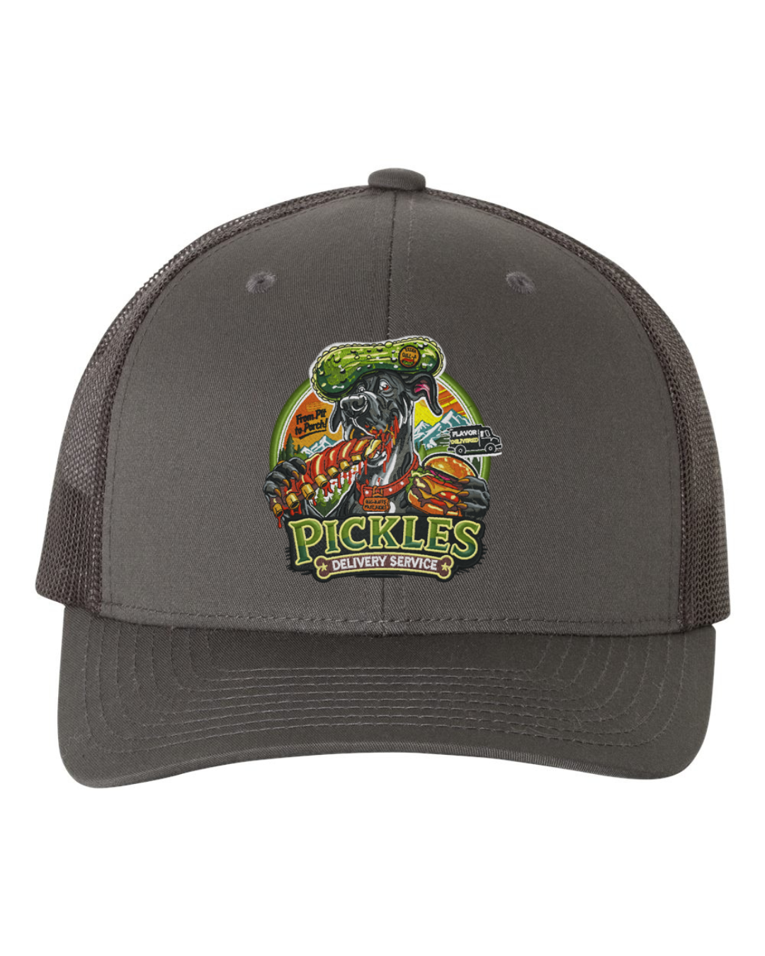 Pickles Delivery Flat Bill Trucker Hat