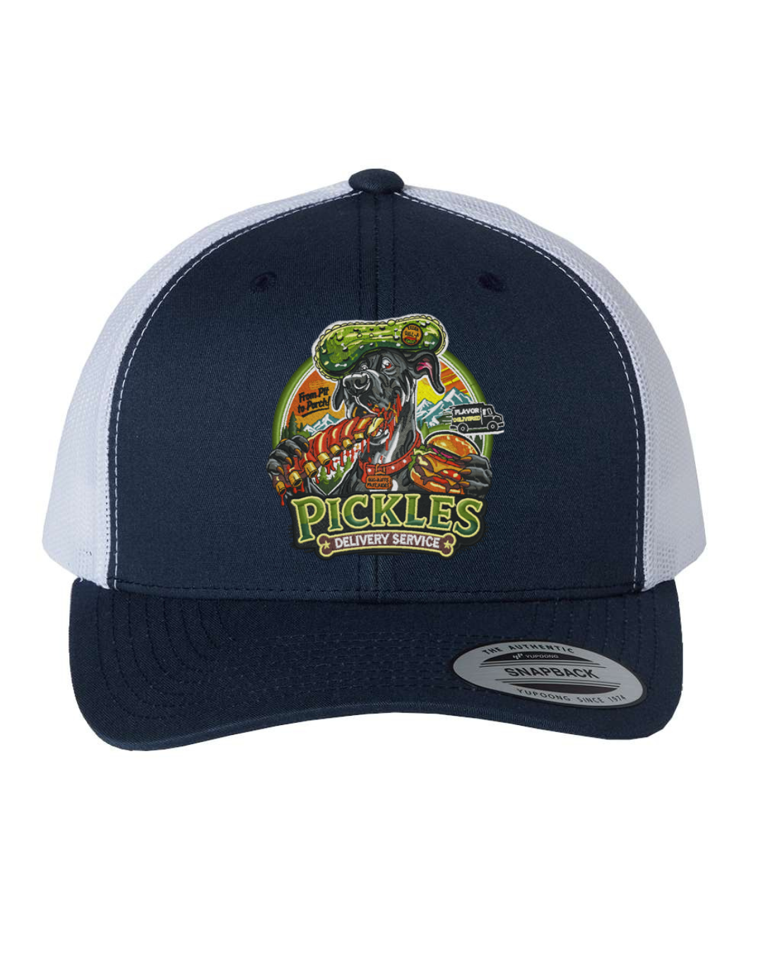 Pickles Delivery Flat Bill Trucker Hat